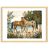 Horses In Blooming Paradise