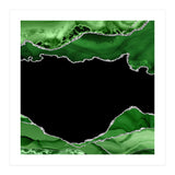 Green & Silver Agate Texture 04  (Print Only) thumbnail