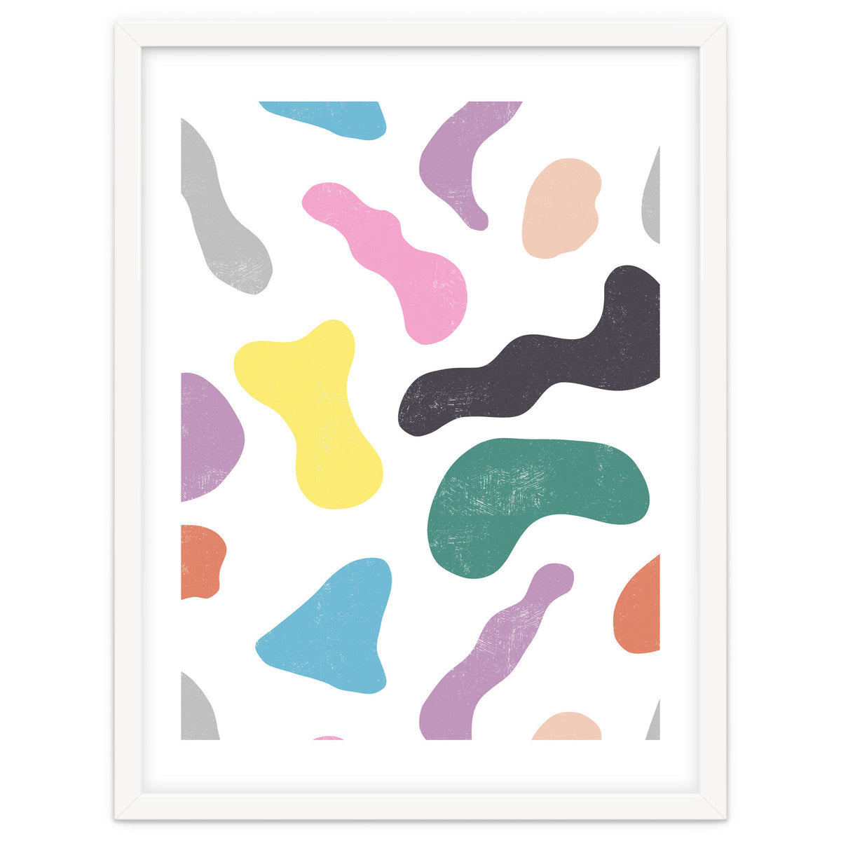 Abstract Organic Memphis Shapes