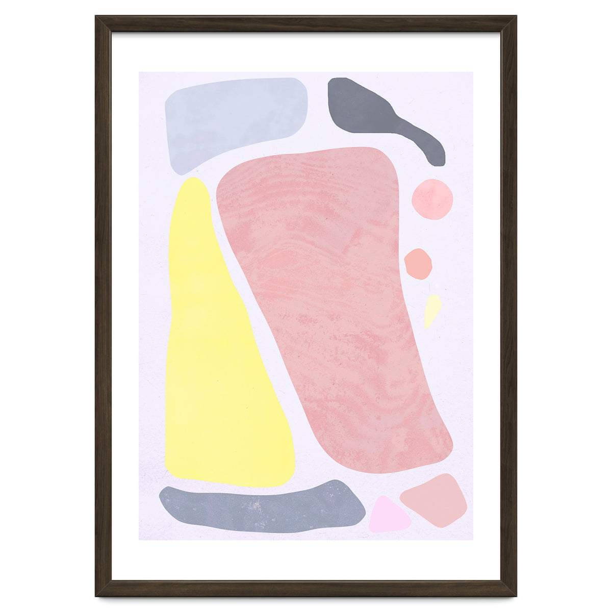 Organic Rustic Abstract Shapes Pastel II