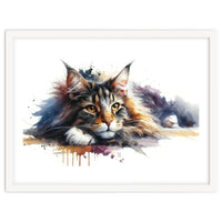Maine Coon Resting Portrait