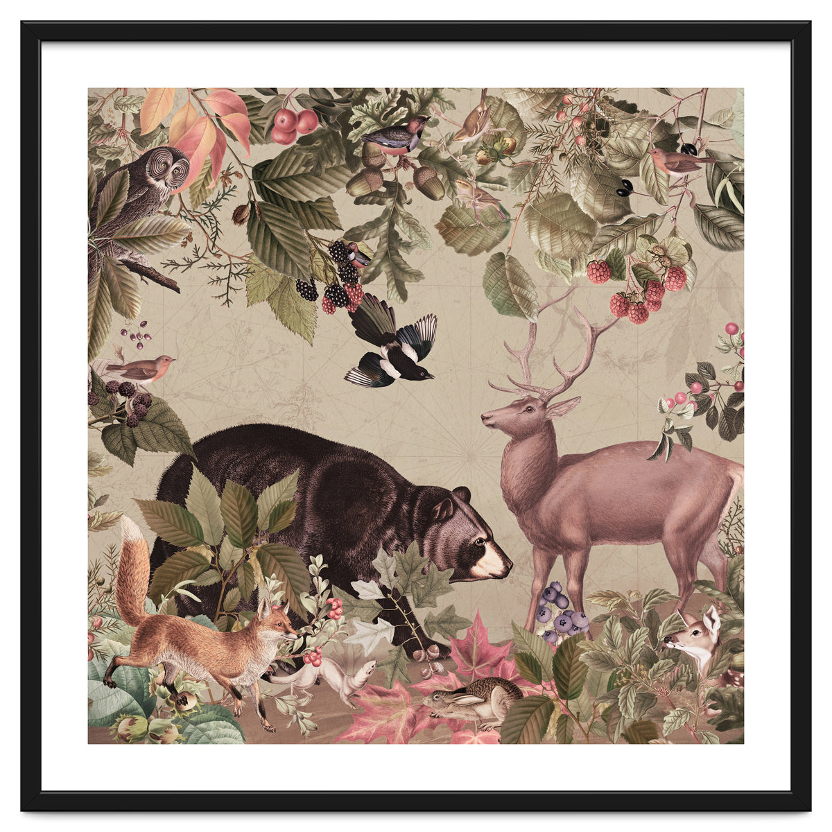 Nostalgic Autumn guardians of the forest