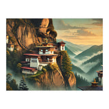 Vintage Bhutan, Mountain Monasteries Poster (Print Only) thumbnail