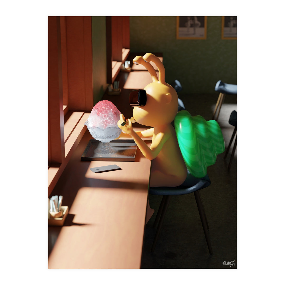 Kakigoori - Japanese Shaved Ice (Lwuba 044 Shaved Ice) (Print Only)