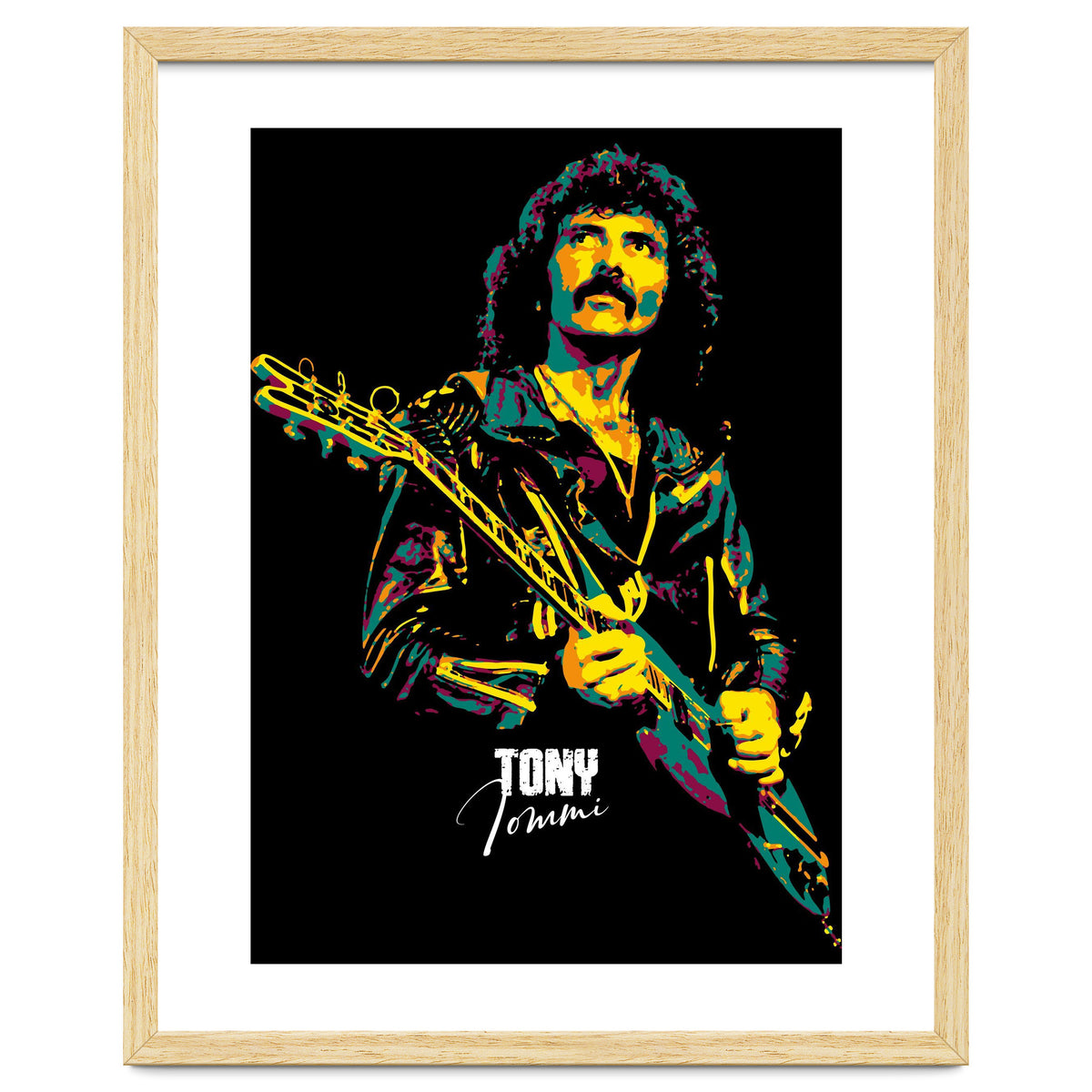 Tony Iommi Musician Legend in Pop Art