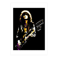 Jimmy Page American Musician Legend in Pop Art (Print Only)