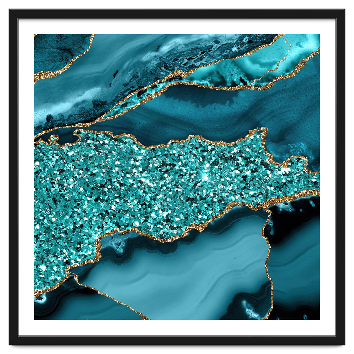 Agate Glitter Ocean Texture 09