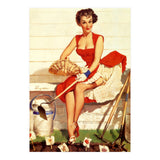 Sexy Lady With Her Little Garden (Print Only) thumbnail