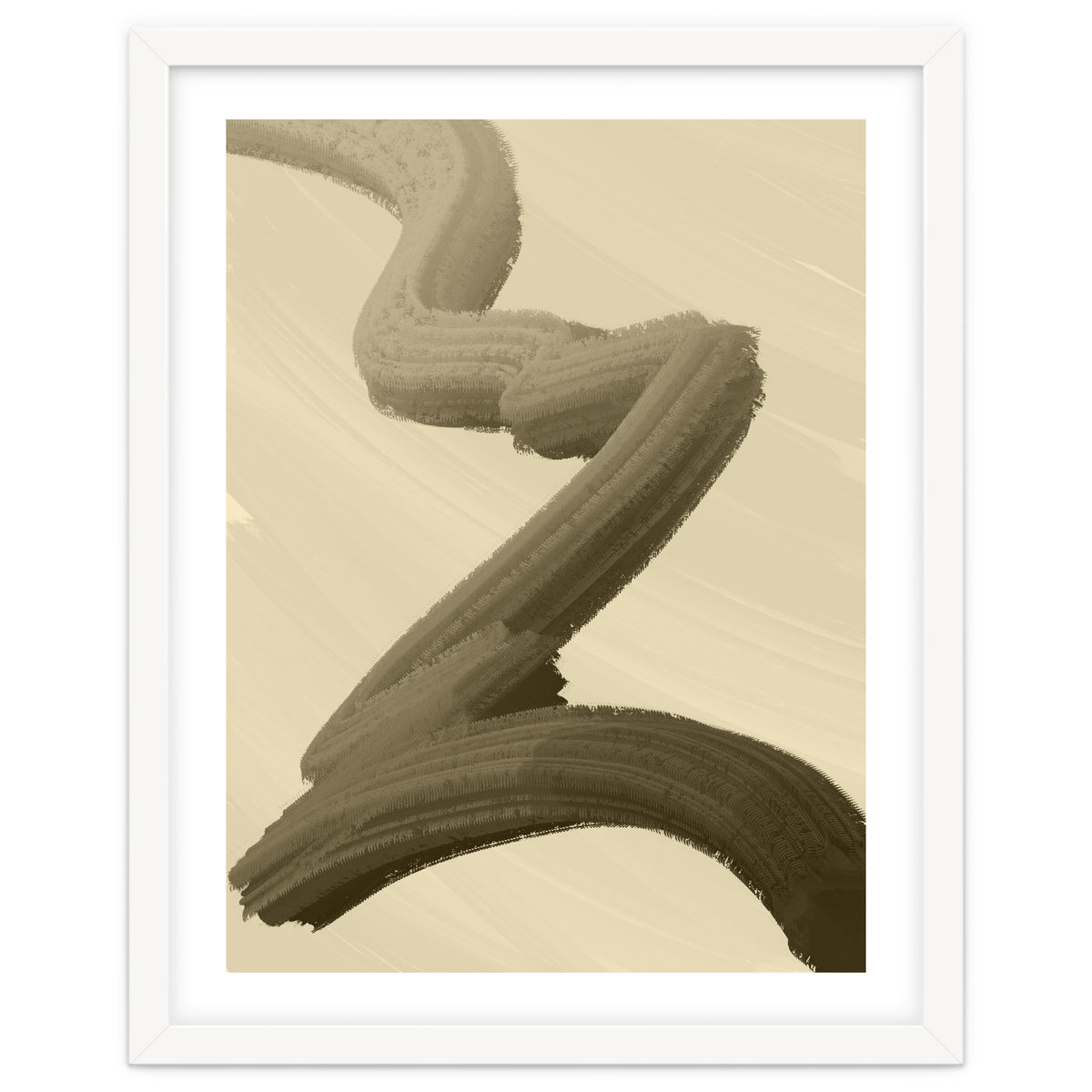 Brushstrokes in Sepia