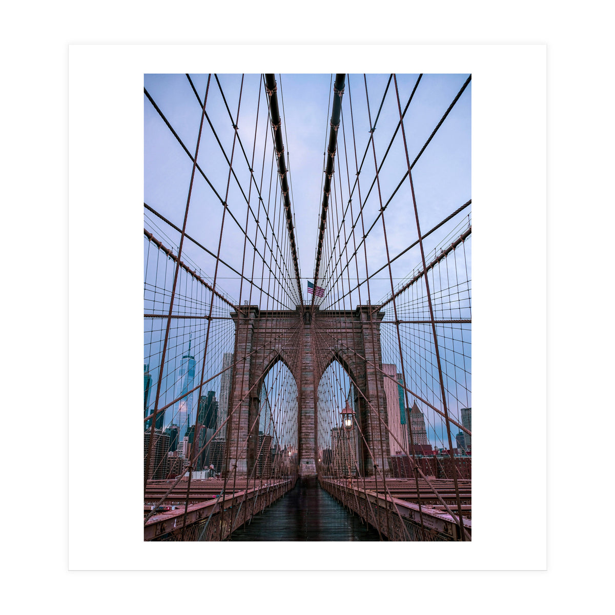 Brooklyn Bridge at Dawn, Iconic New York City Photography (Print Only)
