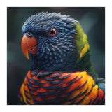 Rainbow Lorikeet Parrot Close Up Portrait (Print Only) thumbnail