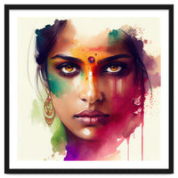 Watercolor Hindu Woman #2