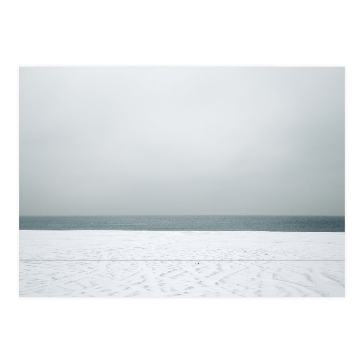 Winter seascape - Snow beach  (Print Only)