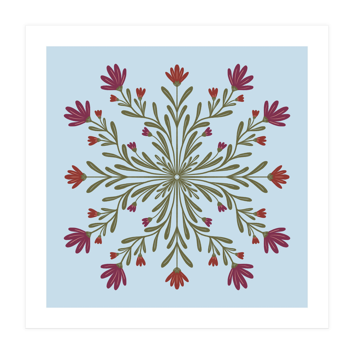 Floral Mandala  (Print Only)