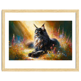 Majestic Lynx In Blooming Meadow thumbnail