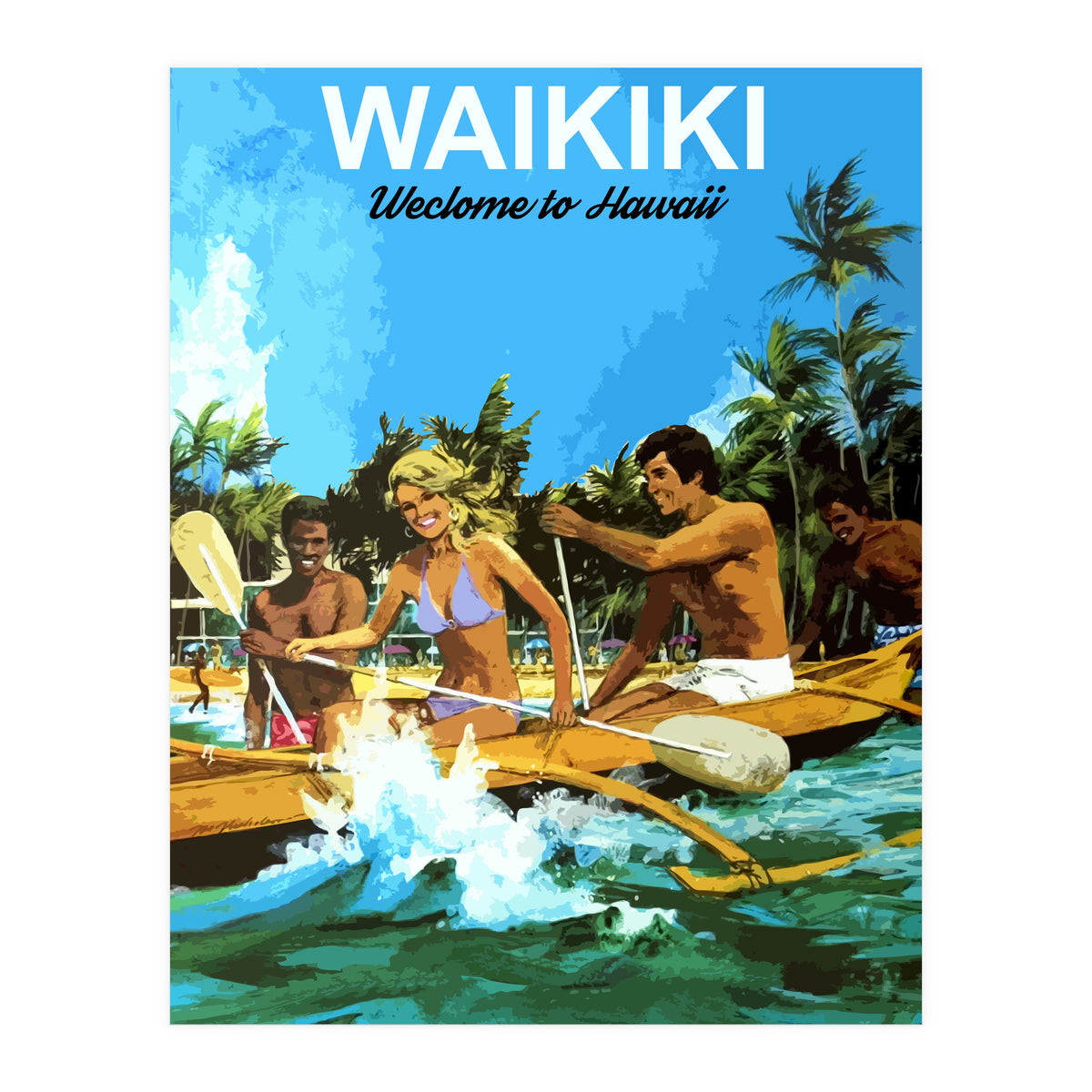 Waikiki, Hawaii (Print Only)