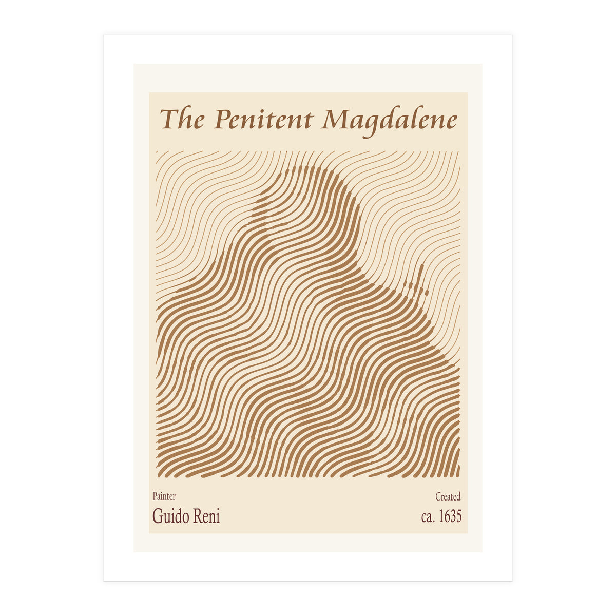 The Penitent Magdalene (ca 1635)  (Print Only)