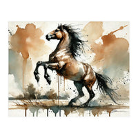 Fiery Horse Elegance (Print Only)