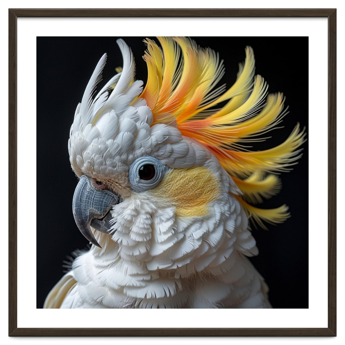 White Cockatoo With Yellow Crest Portrait