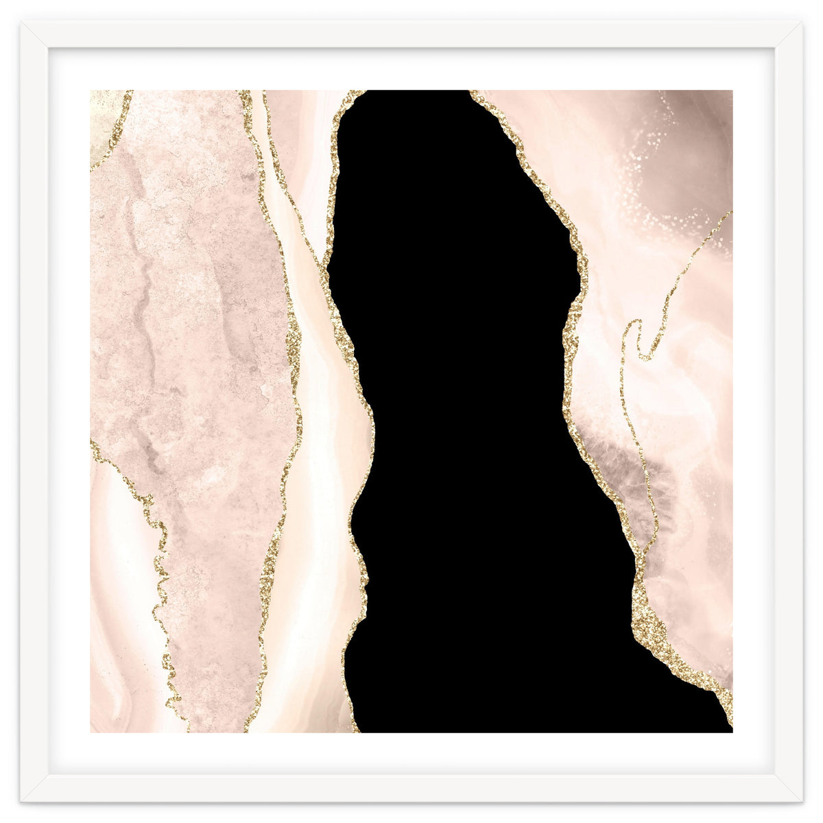 Ivory & Gold Agate Texture 02