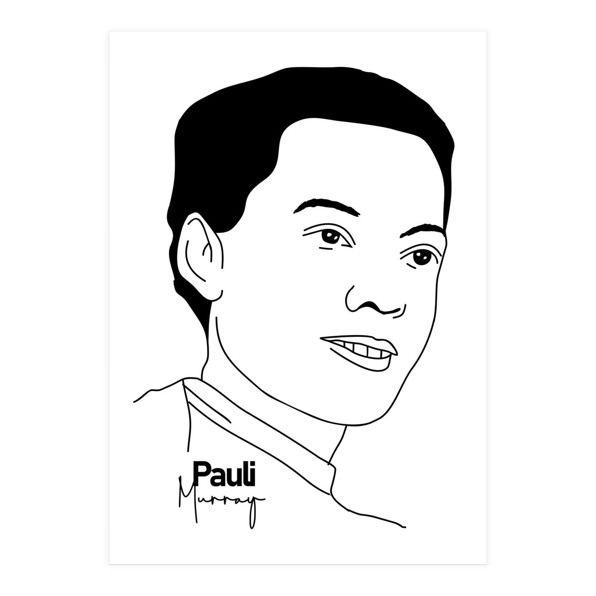 Pauli Murray American Civil Rights Activist (Print Only)