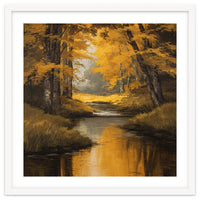 Golden Autumn Forest River
