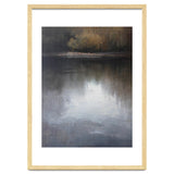 Atmospheric Golden Autumn Forest Reflection Oil Painting thumbnail