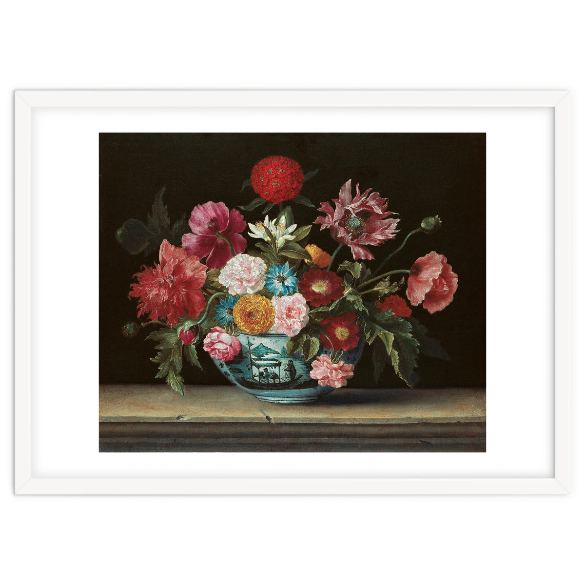 Jacques Linard (París (?), c. 1600-Paris, 1645). Chinese Bowl with Flowers (1640). Oil on canvas....