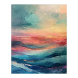 Ethereal Abstract Mountain Mist Painting (Print Only) thumbnail