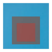 JOSEF ALBERS - HOMAGE TO THE SQUARE, BLUE, DARK RED  (Print Only)