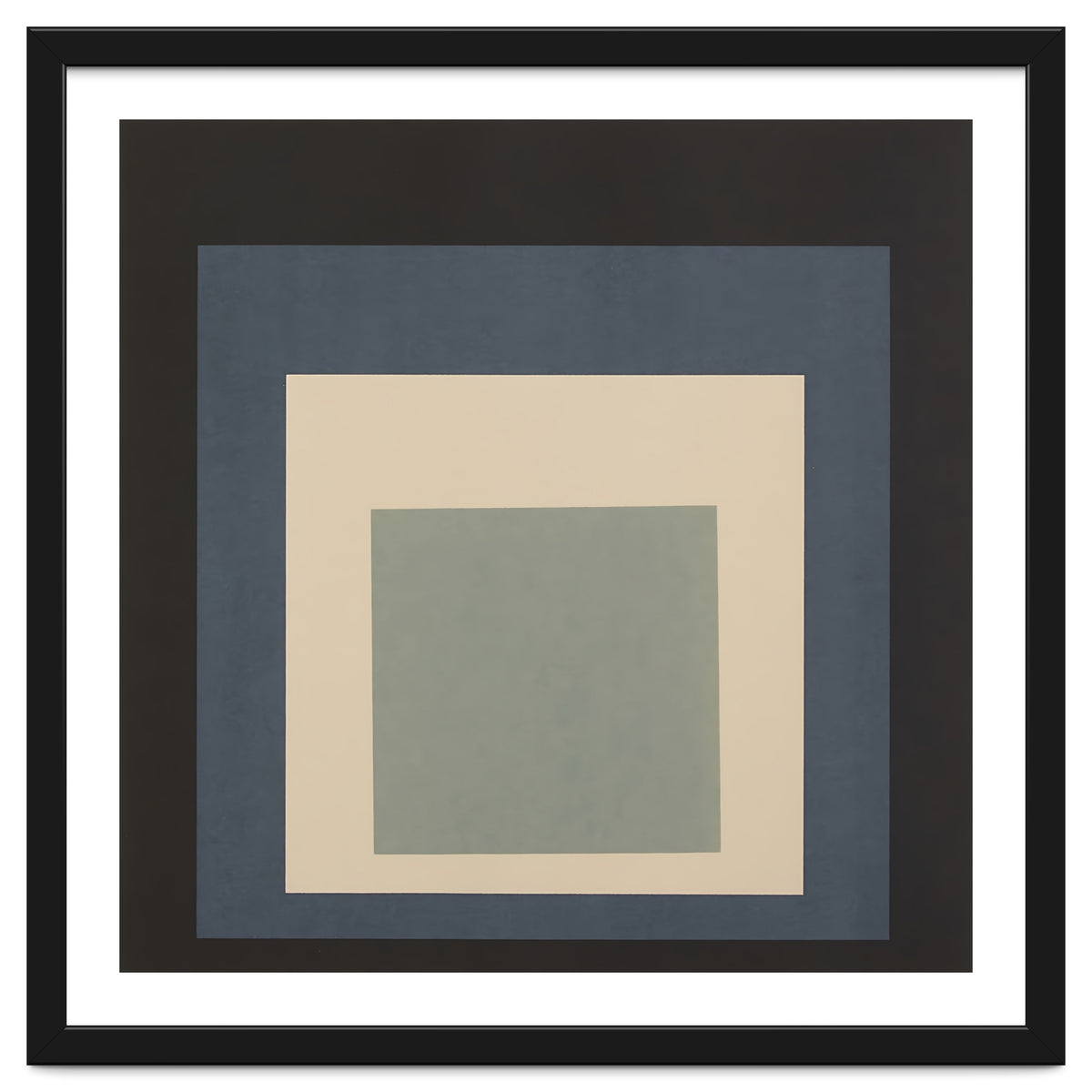 JOSEF ALBERS - HOMAGE TO THE SQUARE BEIGE GREY BLACK HIGH RESOLUTION