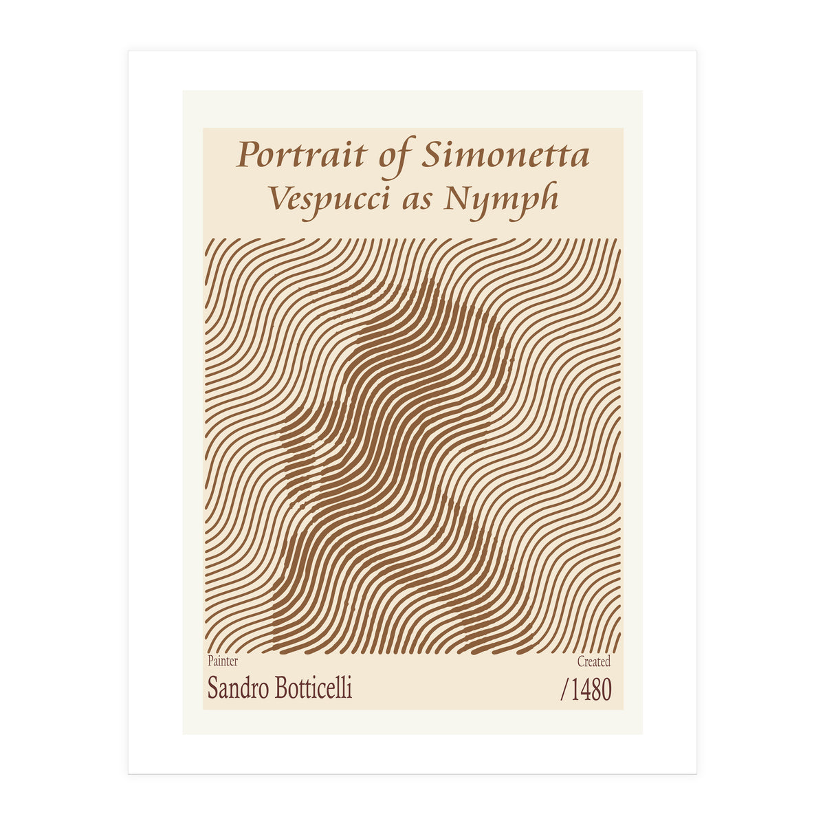 Portrait Of Simonetta Vespucci As Nymph – Sandro Botticelli (1480) (Print Only)