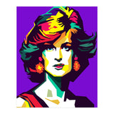 Retro Diana Famous Loved Beauty Woman (Print Only) thumbnail