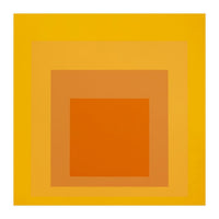 JOSEF ALBERS - HOMAGE TO THE SQUARE YELLOW ORANGE 2. HIGH RESOLUTION (Print Only)