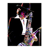 Gato Barbieri  Argentine Jazz Saxophonist Colorful Art (Print Only) thumbnail