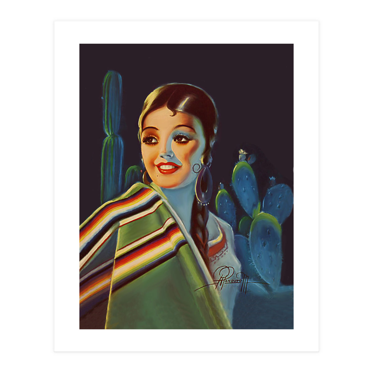 Pinup Mexican Girl (Print Only)