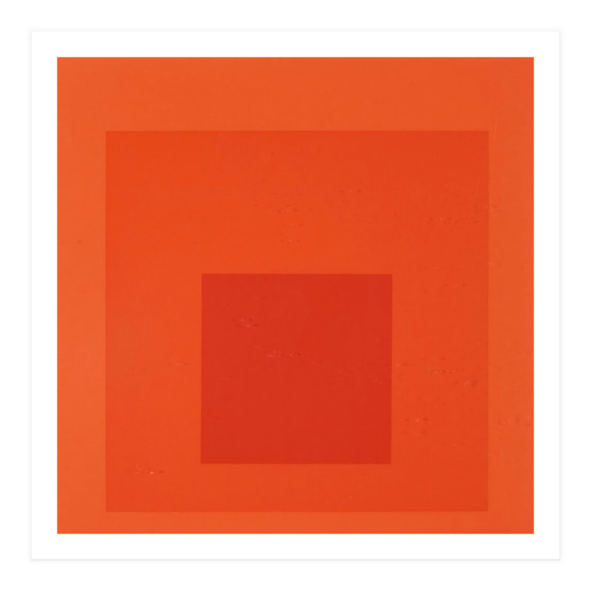 JOSEF ALBERS - HOMAGE TO THE SQUARE RED  (Print Only)