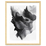 Abstract Black And White Wavy Lines Forming Organic Shapes thumbnail