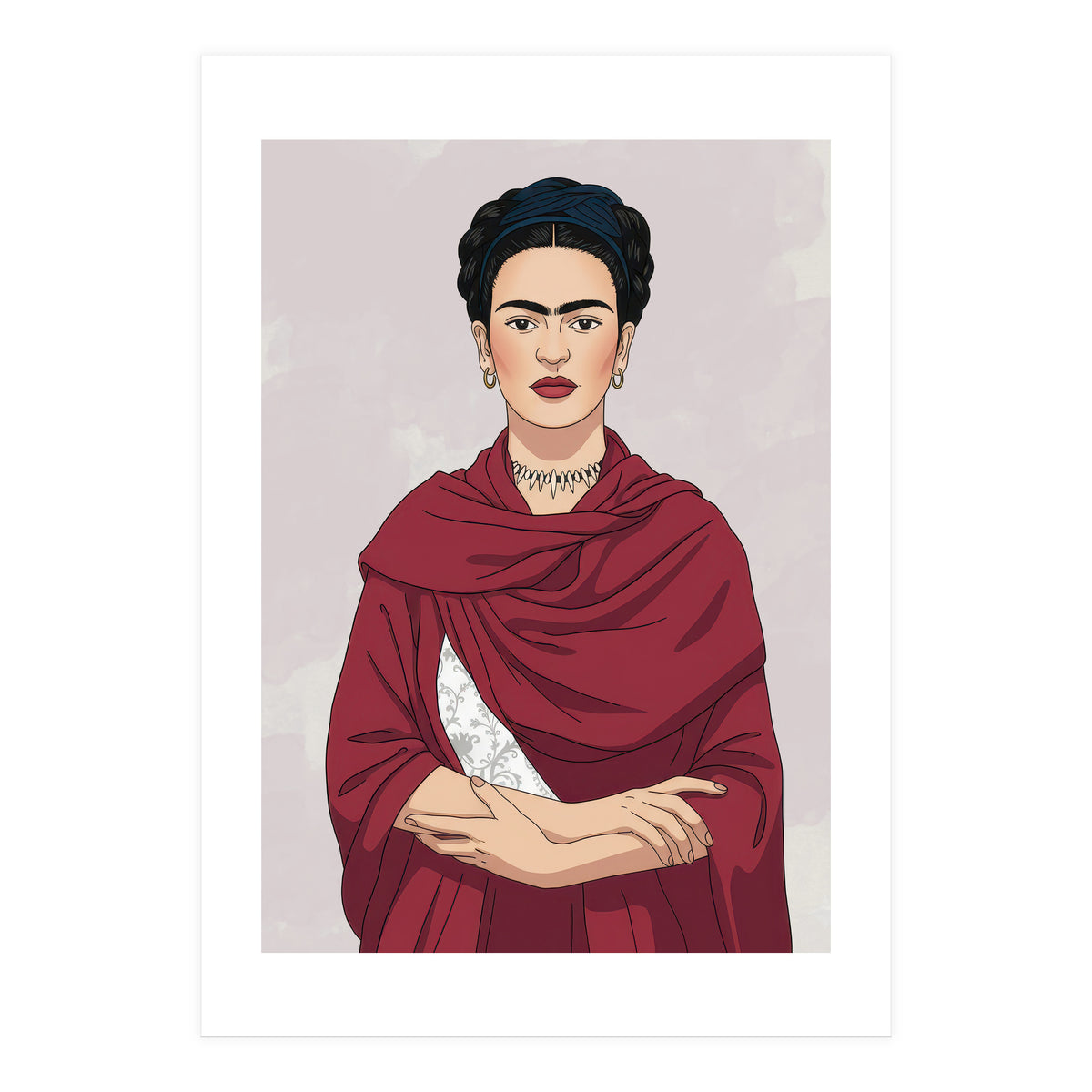 Vibrant Frida Kahlo (Print Only)