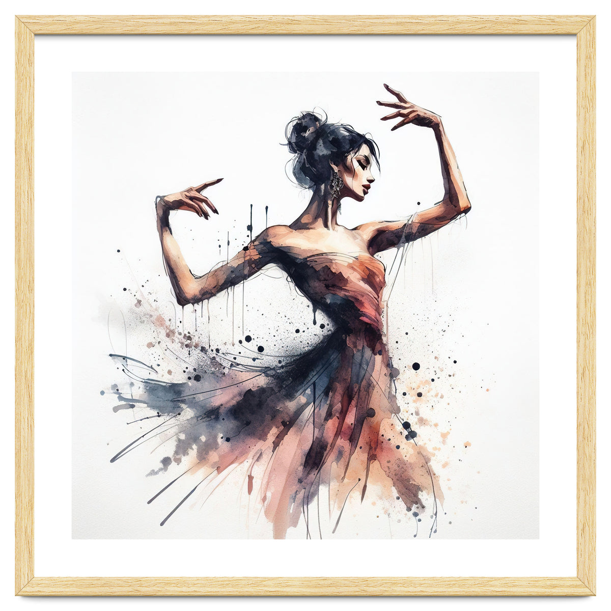 Watercolor Ballet Dancer #1
