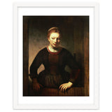 Rembrandt Harmenszoon van Rijn / 'Young Girl at an Open Half-Door', 1645. thumbnail