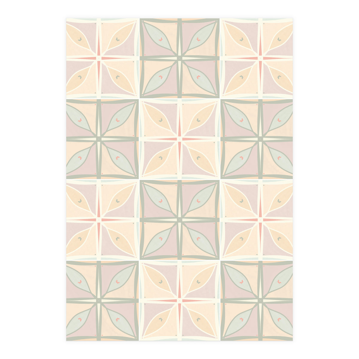 Old Style Pastels Kitchen Tiles (Print Only)