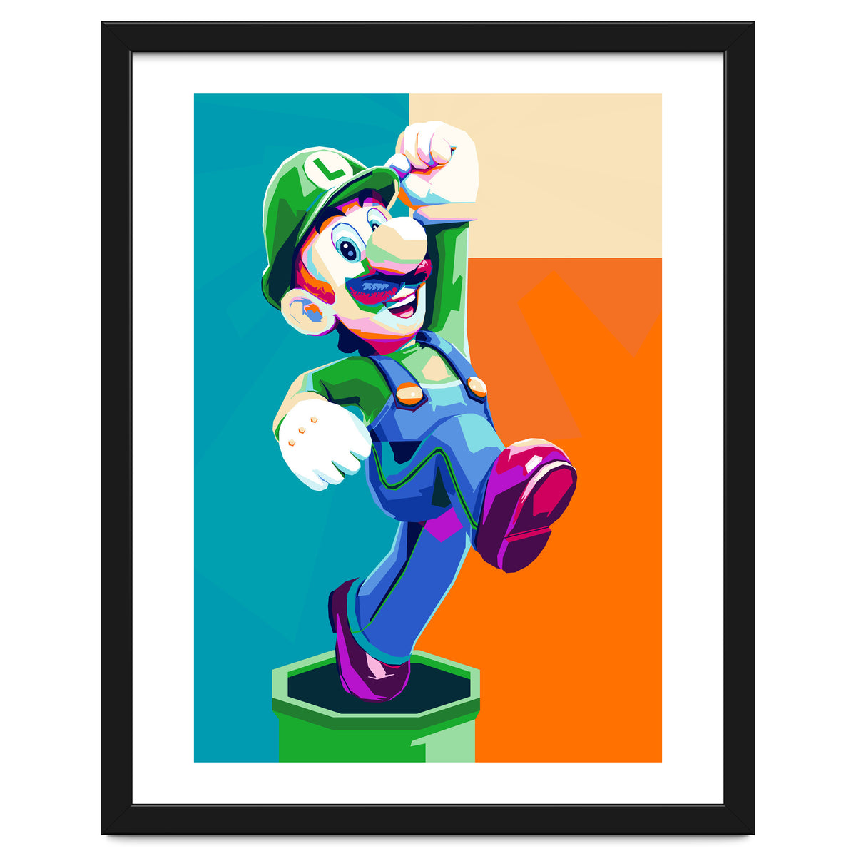 Mario Luigi Pop Art Cartoon Pop Art