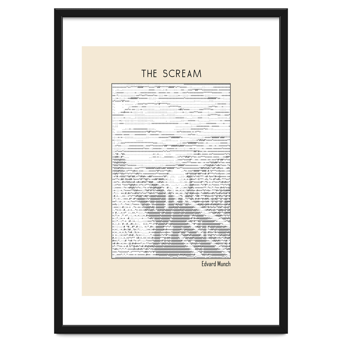 The Scream – Edvard Munch (ascii art)