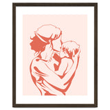 Motherhood, Human Emotion Line Art, Mother Parents Child Baby, Love Care Expression Bohemian Concept thumbnail