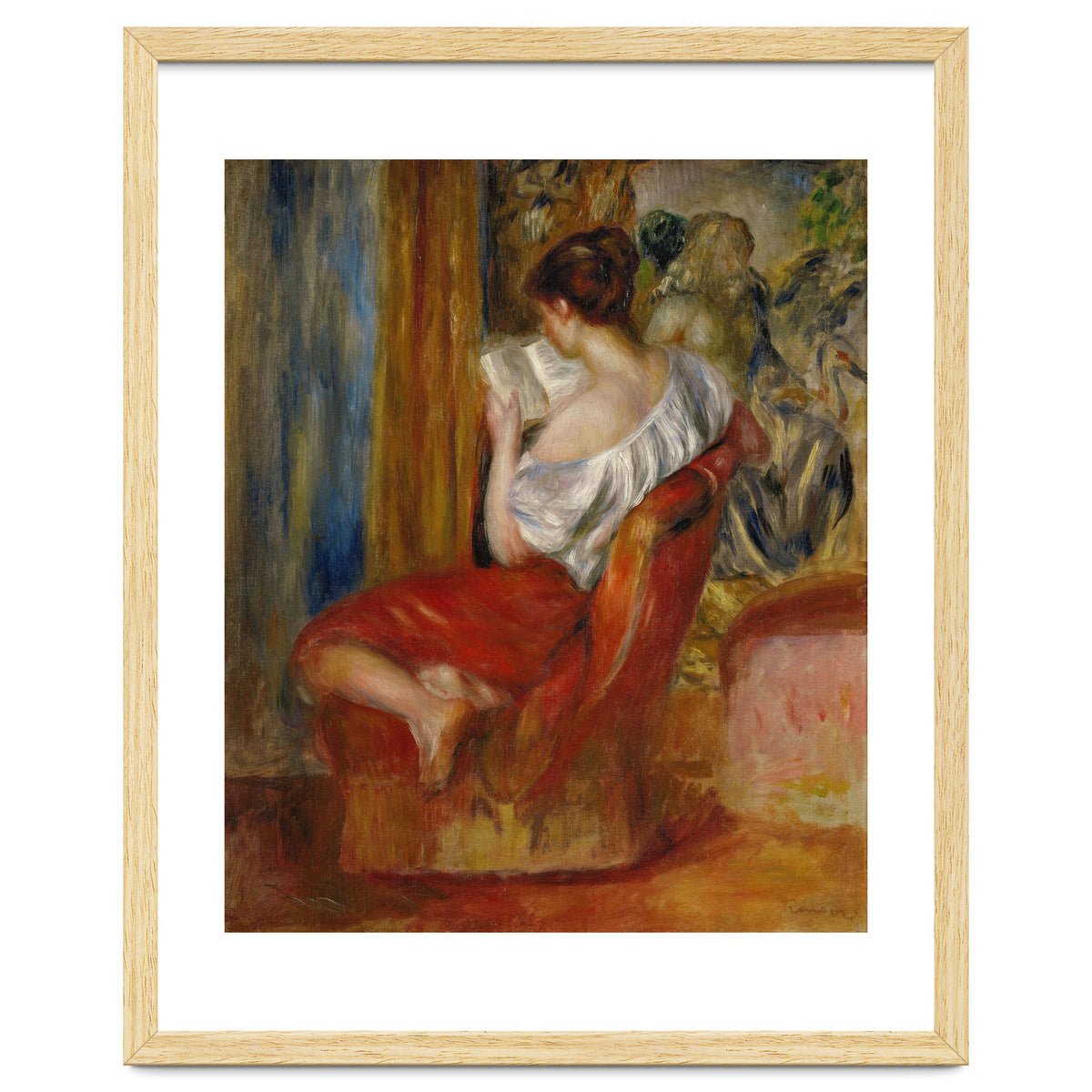 La liseuse-reading woman, around 1900. Oil on canvas, 56 x 46 cm.