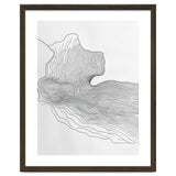 Abstract Black And White Organic Flowing Lines Pattern thumbnail