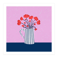 Poppies – pink and blue (Print Only)