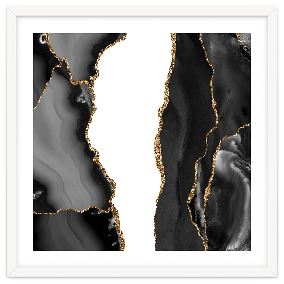 Black & Gold Agate Texture 07