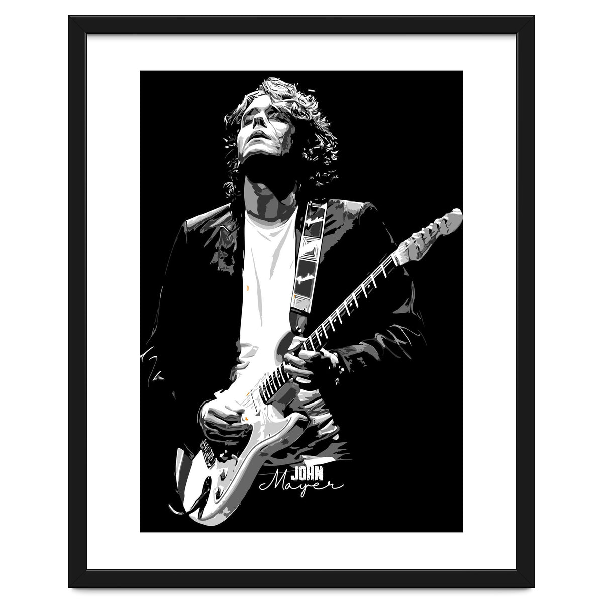 John Mayer American Musician Legend in Grayscale